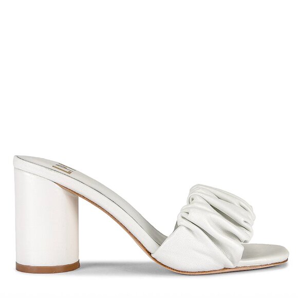 NEW LPA Robyn Heeled Sandals in White Slide Heels - Picture 1 of 4